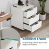 Drawer Vertical Filing Cabinet Rolling Wood Mobile File Cabinets Under Desk for Home Office with Casters - 3 of 4