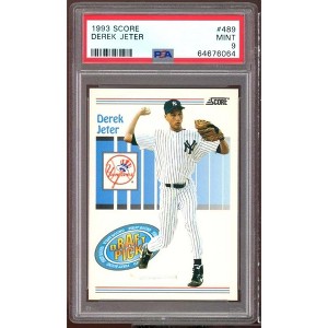 Derek Jeter Rookie Card 1993 Score #489 PSA 9 - 1 of 2