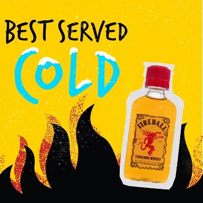 Fireball Low-Proof Cinnamon Whiskey - 10pk/50ml Bottles