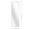 SEVOBAL Bathroom Vanity Mirrors Rectangular Door Mirror Anti Fog Function Durable Construction Premium Material Buil, Silver, 47"*14"*1.1" - 3 of 4