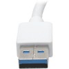 Tripp Lite USB 3.0 SuperSpeed to Gigabit Ethernet NIC Network Adapter RJ45 10/100/1000 Aluminum White - USB 3.0 - 1 Port(s) - 1 - Twisted Pair - image 4 of 4