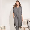 Lands' End Women's Faux Cashmere Cozy Robe - 4 of 4