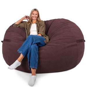 Big Joe Bean Bag Chair with Removeable Cover, Foam Filled, Multiple Sizes and Fabrics, All Ages - 1 of 4