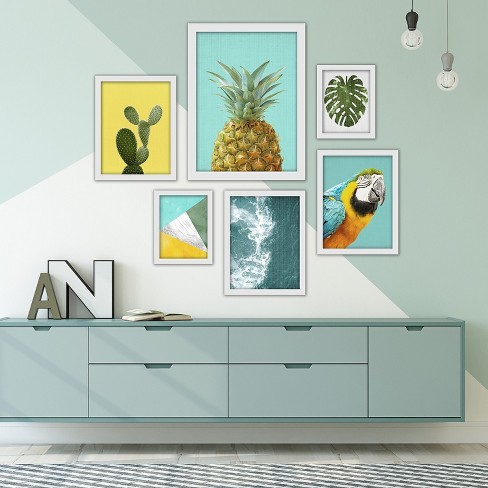 Modern Coastal Beach House 6 Piece White Framed Photography Art Set By Lila Lola Target