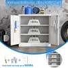 SUXXAN Metal Storage Cabinet with Pegboard and 2 Adjustable Shelves for Garage, Office, Assembly Required - 4 of 4