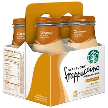 Starbucks Frappuccino Caramel Coffee Drink - 4pk/9.5 fl oz Glass Bottles