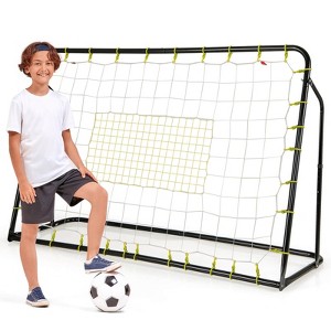 Gymax 2-in-1 Kids Soccer Rebounder & Soccer Goal 6.1' x 4' Angle ...