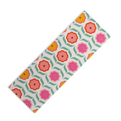 Showmemars Bright Retro Geometric Pattern (6mm) 24" x 70" Yoga Mat - Society6