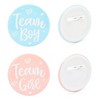 Sparkle and Bash 48 Pieces Gender Reveal Party Favors - Team Boy Team Girl Gender Button Pins & Beaded Necklaces - 4 of 4