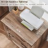 SinCiDo Farmhouse 2 Drawer File Cabinet, 30" Office Storage Cabinet w/Hanging Folders Holds A4 Letter Legal Files Size - 4 of 4