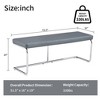 NicBex Upholstered Bench,Dining Bench with Padded Seat,Modern Ottoman for Living Room,Entryway,Kitchen - 3 of 4