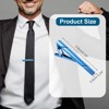 Unique Bargains Necktie Pinch with Black Gift Box for Regular Ties Wedding Business Men Tie Clip - 2 of 4