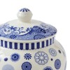 Spode Blue Italian Brocato Porcelain Ginger Jar - 5-Inch Decorative Lidded Accent with Imari Border in Classic Blue & White for Traditional - 4 of 4
