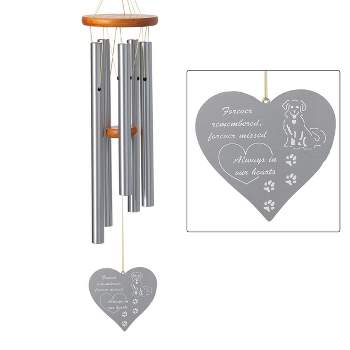 Woodstock Wind Chimes Signature Collection, Chimes of Remembrance, 26'', Silver Wind Chime
