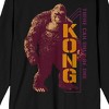 Godzilla x Kong: The New Empire There Can Only Be One Crew Neck Long Sleeve Black Adult Tee - 2 of 3