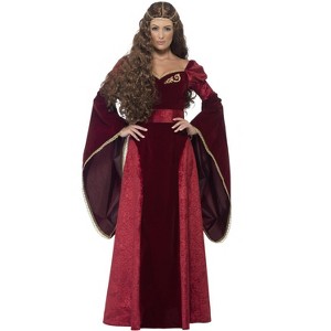 Smiffy Medieval Queen Adult Costume, Large - 1 of 2