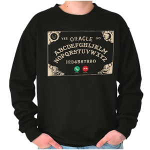 Funny Halloween Calling Evil Spirits Sweatshirt for Men or Women Brisco Brands - 1 of 4