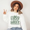 Simply Sage Market Women's Graphic Sweatshirt Lucky Stacked Coquette - 2 of 4