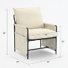 Mid-Century Accent Chairs Set of 2 - Modern Corduroy Lounge Chairs with Removable Pillows, Ergonomic Armchairs for Living Room. - 3 of 4