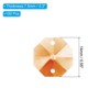 Unique Bargains Hanging Ornament DIY Craft Prisms 2 Holes Octagon Suncatchers 0.55" 100 Pcs - 2 of 4