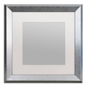 Trademark Fine Art 16"x16" Heavy Duty Silver Frame with White Mat - 1 of 3