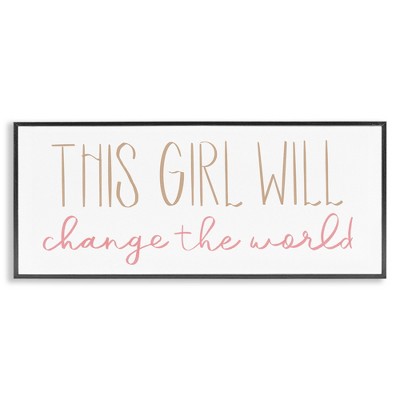 Stupell Industries Girl Power Motivational Phrase, 30" x 13"