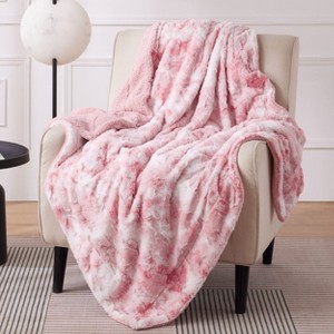 Bedsure- Cloud Soft PV Blanket ,Comfy Plush and Furry Faux Fur - 1 of 4