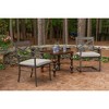 Casual Cushion Solid Sunbrella Fabric 2-Piece Indoor/Outdoor Seat Pad Cushion - 2 of 4