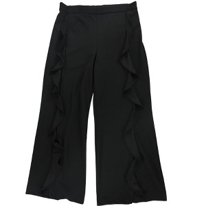 bar III Womens Ruffled Casual Wide Leg Pants - 1 of 2