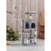 44.1' Cat Tree Tower for Indoor Cats ,Multi-Level Cat Condo Cat Furniture with Scratching Posts, Perches, Hammock, Cave - 4 of 4