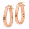 Black Bow Jewelry 3mm U Shape Hoop Earrings in 14k Yellow Gold, 19mm (3/4 Inch) - 2 of 4