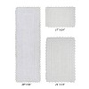 Lilly Crochet Collection 100% Cotton Tufted Reversible 3-Piece Bath Rug Set – Super Absorbent, Machine Washable Bathroom Mats with Crochet Pattern - 2 of 4