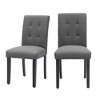FERPIT Faux Leather Tufted Upholstered Dining Chairs Set of 2 - 3 of 4