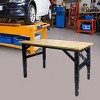 Standing Desk Industrial with Power Strip and Adjustable Height for Garage or Workshop 48in Wide-3irtyhousy - 2 of 4
