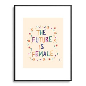 Valeria Frustaci The future is female Metal Framed Art Print - Deny Desings - 1 of 3
