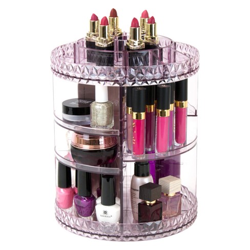 Sorbus Rotating Makeup Organizer Purple Target
