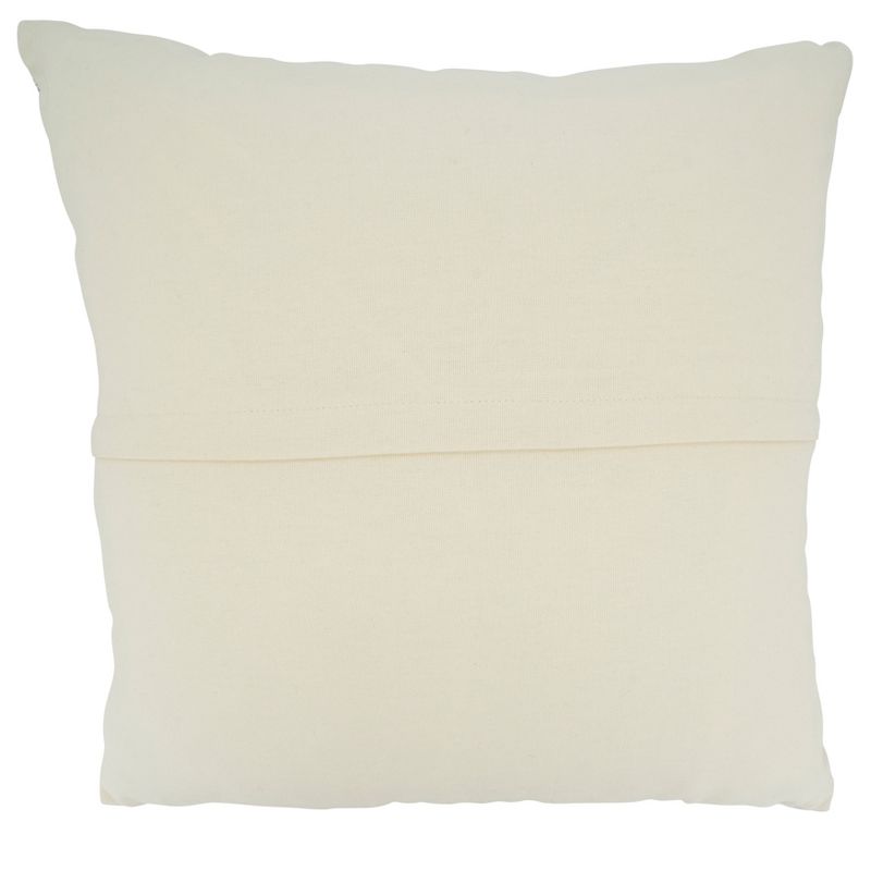 Saro Lifestyle Striped Woven Cotton Throw Pillow With Poly Filling, Blue, 22" x 22", 2 of 4