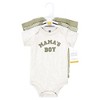 Hudson Baby Infant Boy Cotton Bodysuits, Sage Mamas Boy - 2 of 4