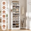 Besiost Shoe Storage Cabinet, 10-Tier Shoe Rack With Drawers - 3 of 4