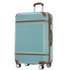 Vynxaria 3-Piece Hardshell Luggage Set: 20"+24"+28" with Double Spinner Wheels, Password Lock, Lightweight - 2 of 4