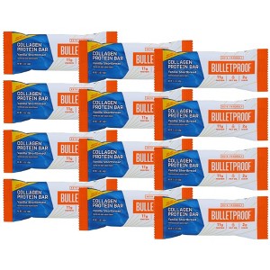 Bulletproof Collagen Bar Vanilla Shortbread - Case of 12/1.4 oz - 1 of 4