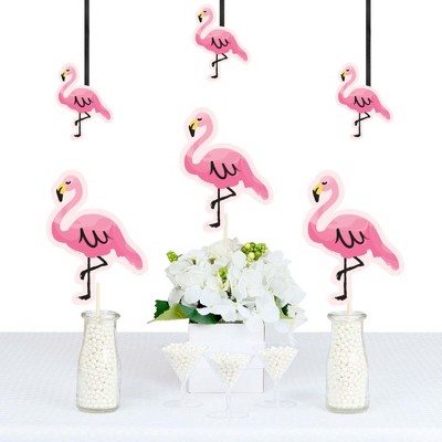 Big Dot of Happiness Pink Flamingo - Tropical Summer Decorations DIY Party Essentials - Set of 20