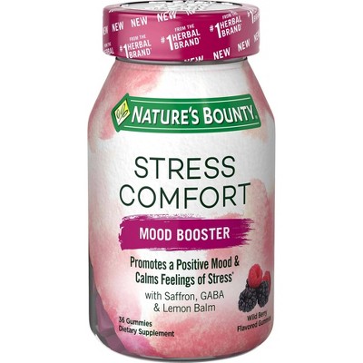 Natures Bounty Stress Comfort Mood Booster - Wild Berry - 36ct