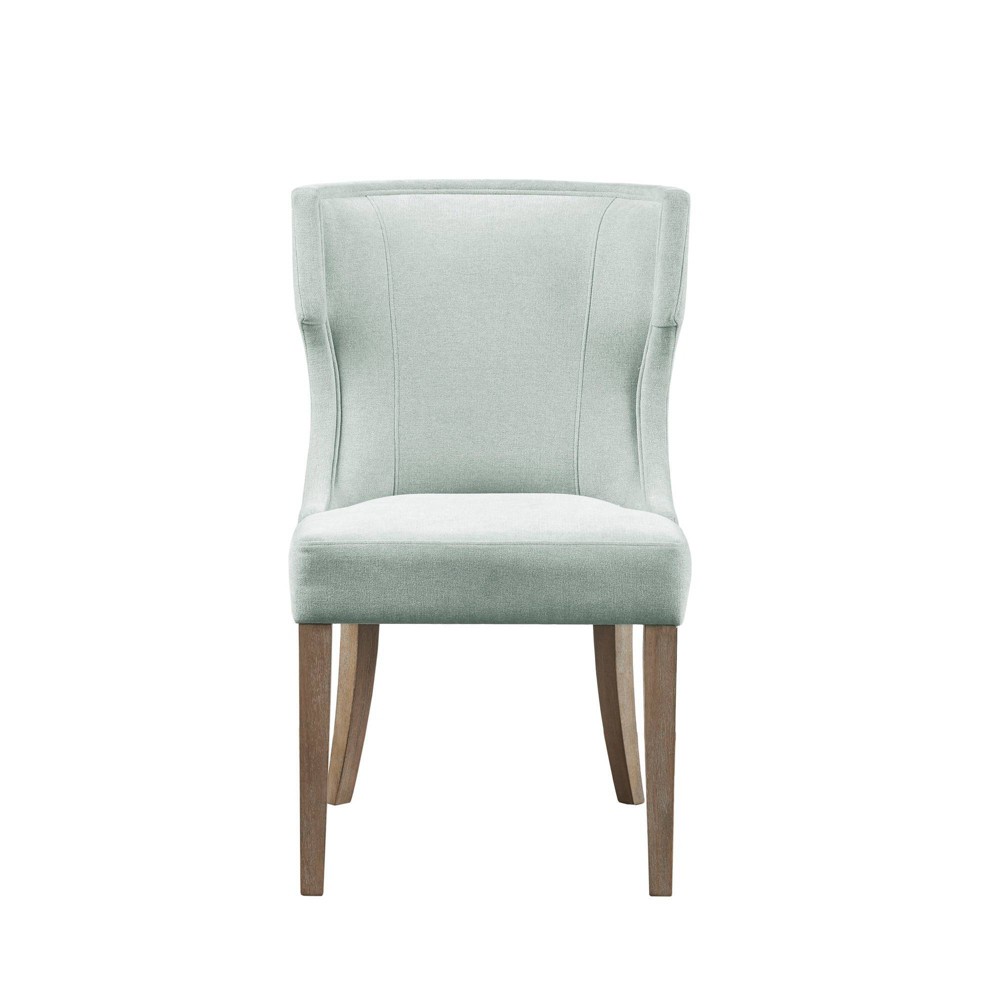 Photos - Chair Madison Park Troy Upholstered Wingback Dining  Light Sage Green