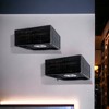 HomeRoots 7" Black Wood Wall Mounted Floating Shelf With LED Light - 2 of 4