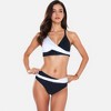 Anna-Kaci Swim Women's Two-Piece Bikini Set with Pleated Wrap Detail and High-Waisted Bottoms - 4 of 4
