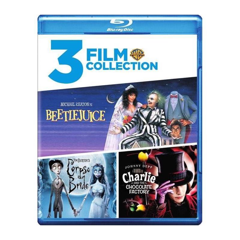 Beetlejuice/Charlie and Chocolate Factory/Tim Burton&#39;s Corpse Bride (Blu-ray), 1 of 2