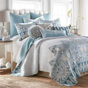 SÄVMOTT comforter and pillowcase(s), gray paisley pattern, Full