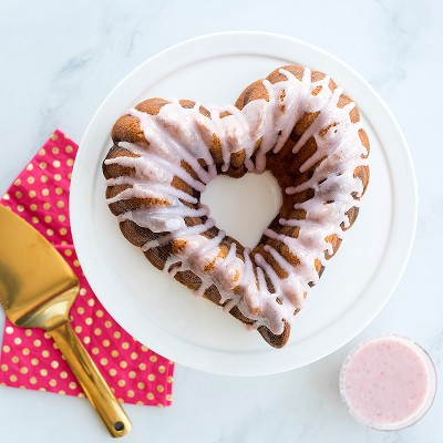 Elegant Heart Shaped Non-stick Aluminum Bundt Pan