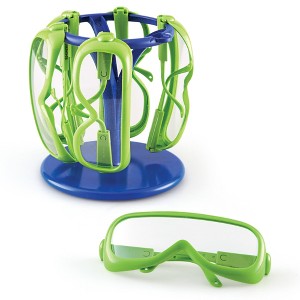 Learning Resources Primary Science Safety Glasses - 6 Pieces In A Stand, Ages 3+ - 1 of 4